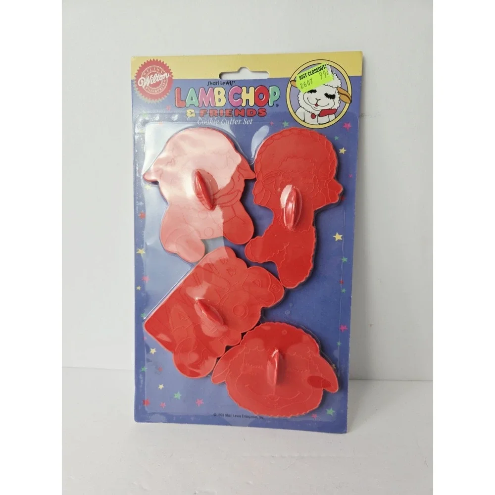 Vintage Wilton Cookie Cutter Set Lamb Chop‎ and Friends New